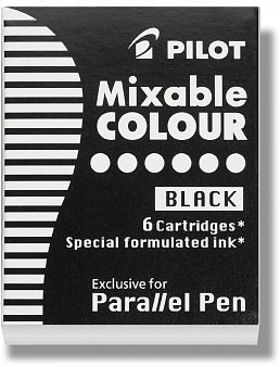 PIlot картридж для ручки уп. из 6шт черные