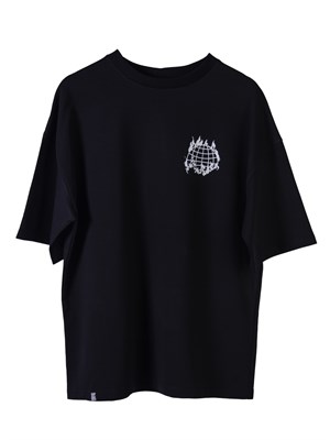 Футболка БОРДШОП#1 черная Planet мини лого