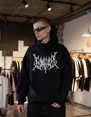 Худи БОРДШОП#1 oversize черный MD