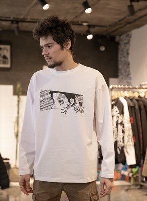 Лонгслив Бордшоп#1 KnY белый