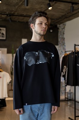 Лонгслив БОРДШОП#1 Please No Tag черный