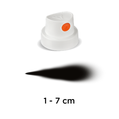 cap Orange Fat 9006 белый с оранжевой вставкой