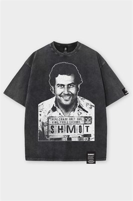 Футболка SHMOT "ESCOBAR", GARMENT DYE черный