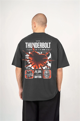 Футболка КУЛЬТУРА oversize "thunderbolt", фуме