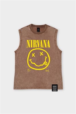 Майка SHMOT "NIRVANA 3, GARMENT DYE бежевый
