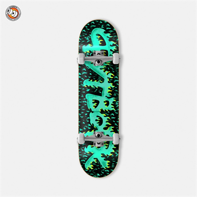 Скейтборд Футворк Flame Green 7.5 x 30.75