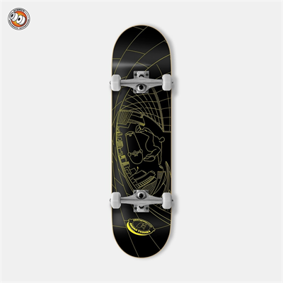 Скейтборд Футворк Tushev Fisheye Yellow/Black 8 x 31.5