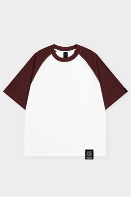Футболка SHMOT "REGLAN DELUXE COMBO", бордовый