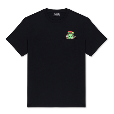 Футболка RIPNDIP SMOKING RASTA ALIEN POCKET TEE (BLACK)