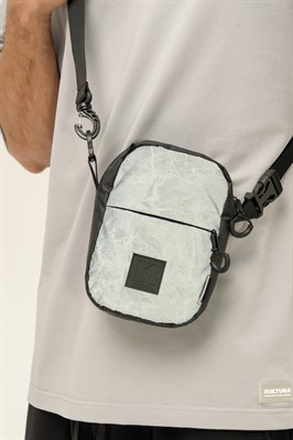 Сумка мессенджер КУЛЬТУРА   &quot;MARBLE REFLECTIVE SMALL PRO&quot;, черный