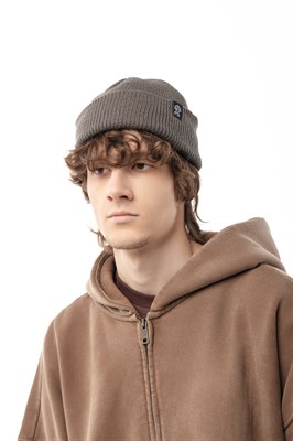 Шапка БОРДШОП1 Бини серый