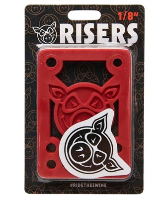 Подкладка (комплект) Pig Piles 1/8" Hard Risers Red