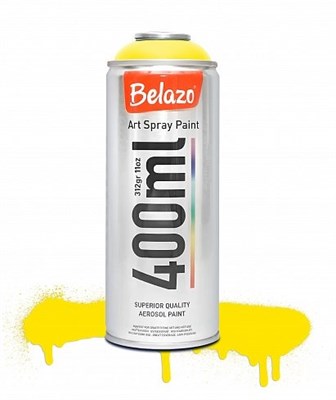 54063 Belazo краска Art Spray Fluorescent Yellow 400мл.