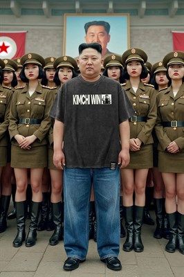 Футболка SHMOT "KIMCHIWIN", GARMENT DYE черный