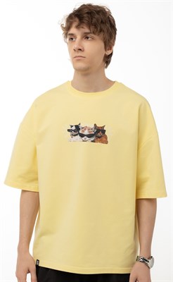 Футболка БОРДШОП#1 Котаны желтый