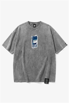 Футболка SHMOT "XANAX", GARMENT DYE серый
