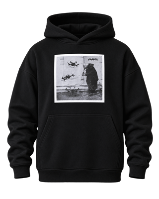 Худи Бордшоп#1 oversize ОМА черный