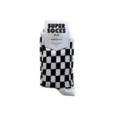 Носки SUPER SOCKS Шахматы (Размер носков 35-40, ЦВЕТ Белый ) - фото 14815