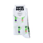 Носки SUPER SOCKS Новый Инопланетянин (Размер носков 40-45, ЦВЕТ Белый ) - фото 14843