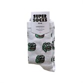 Носки SUPER SOCKS Лягушонок Пепе 2019 (40-45, Белый ) - фото 14881