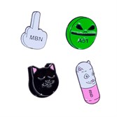 Значки Ripndip Daily Dose Pin (set of 4) - фото 15151