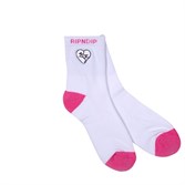 Носки Ripndip Love Nerm Mid Socks White / Pink - фото 15153