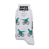 Носки SUPER SOCKS Велоцираптор (40-45, Белый ) - фото 16409