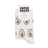 Носки SUPER SOCKS Авокадо ((35-40), Белый ) - фото 16414
