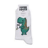 Носки SUPER SOCKS Тирекс (Размер носков 35-40, ЦВЕТ Белый ) - фото 16420
