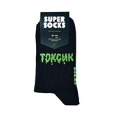 Носки SUPER SOCKS x VIKA KARTER Токсик (Размер носков 35-40, ЦВЕТ Черный ) - фото 16433