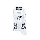 Носки SUPER SOCKS Панда Паттерн (Размер носков 35-40, ЦВЕТ Белый ) - фото 16440