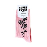 Носки SUPER SOCKS Черная Роза (40-45, Розовый ) - фото 16442