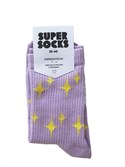 Носки SUPER SOCKS Звездочки (35-40, Фиолетовый ) - фото 16451