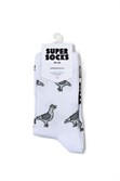 Носки SUPER SOCKS Серый Голубь (Размер носков 35-40, ЦВЕТ Белый ) - фото 17055