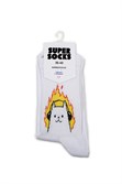 Носки SUPER SOCKS Котик в Наушниках (Размер носков 35-40, ЦВЕТ Белый ) - фото 17061