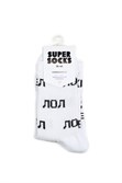Носки SUPER SOCKS Кек Лол (Размер носков 35-40, ЦВЕТ Белый ) - фото 17078
