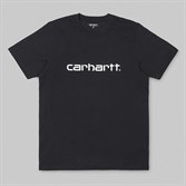 Carhartt WIP Футболка S/S Script T-Shirt BLACK / WHITE. - фото 17732