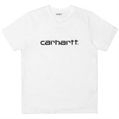 Carhartt WIP Футболка S/S Script T-Shirt WHITE / BLACK. - фото 17733