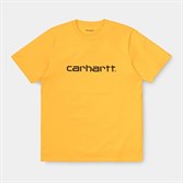 Carhartt WIP Футболка S/S Script T-Shirt SUNFLOWER / BLACK. - фото 17736