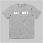 Carhartt WIP Футболка S/S College T-Shirt GREY HEATHER / WHITE. - фото 17752