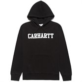 Carhartt WIP толстовка Hooded College Sweatshirt BLACK / WHITE - фото 17940