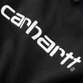 Carhartt WIP Толстовка с капюшоном Hooded Carhartt Sweatshirt BLACK / WHITE - фото 18055