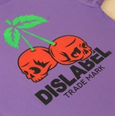 Футболка Dislabel Cherry Skull фиолетовая - фото 19197