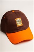 Бейсболка ЗАПОРОЖЕЦ Classic Cap Brown/Orange - фото 19490