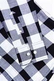 Рубашка URBAN CLASSICS Checked Flanell Shirt Black/White - фото 21152