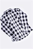 Рубашка URBAN CLASSICS Checked Flanell Shirt Black/White - фото 21154