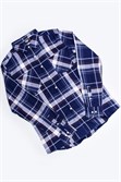 Рубашка URBAN CLASSICS Check Shirt Indigo/White/Red/Goldenoak - фото 21160