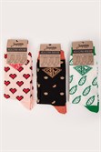Носки ЗАПОРОЖЕЦ Комплект Сердечный-19 женский Разноцветный - фото 21215