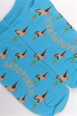 Носки ЗАПОРОЖЕЦ Дичь 86 Бит короткие Голубой - фото 21280