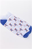 Носки ЗАПОРОЖЕЦ Зарядка короткие Белый/Светло-Синий - фото 21306